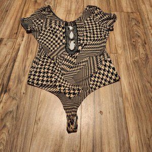 Houndstooth Bodysuit